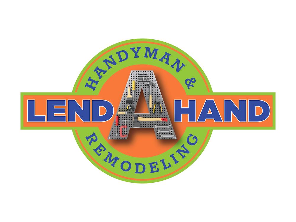 lend a hand handyman and remodeling logo